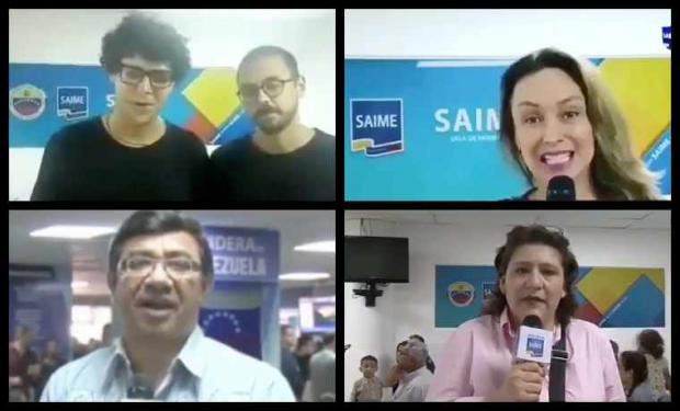 Artistas participan en campaña del Saime (Foto: Caraota Digital)